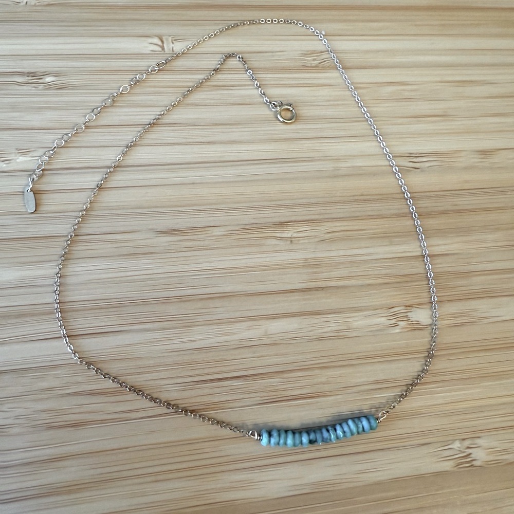 GLDN Maia Gemstone Necklace - Turquoise and 14k gold fill